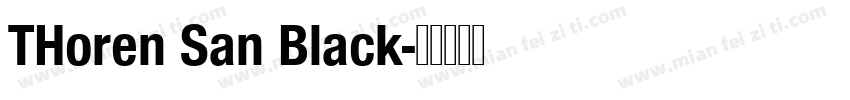 THoren San Black字体转换